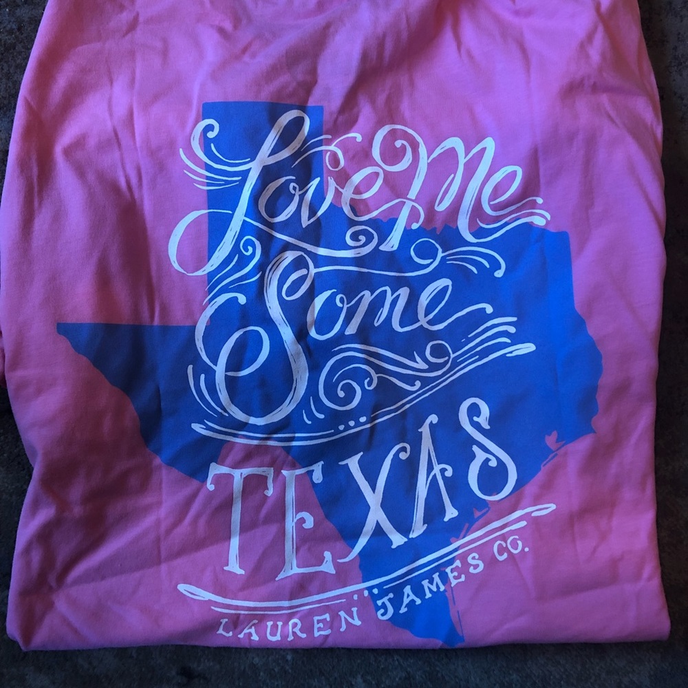 Lauren James pink Texas T-shirt